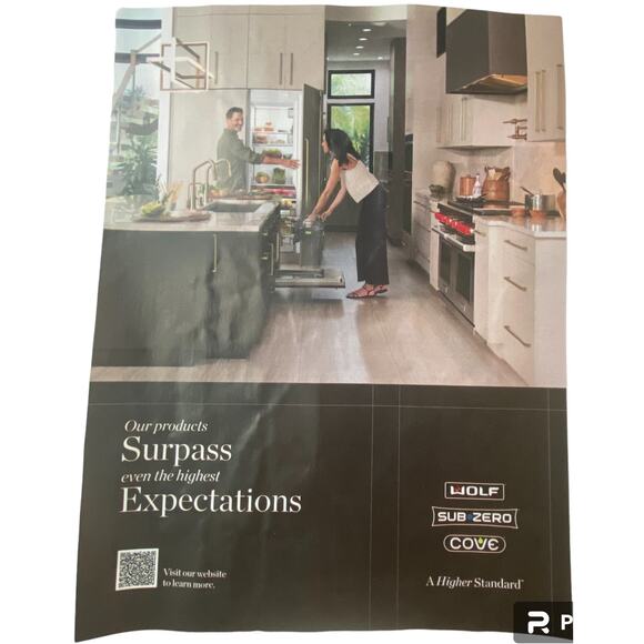 Subzero and Sherrill Print Ad Campaign Spring 2024 8x10 Frame Ready Original - Picture 1 of 4